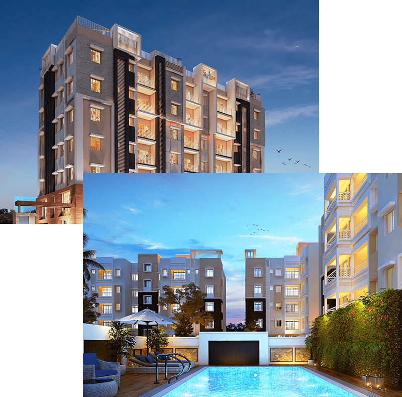 3 BHK residential in Jubilee Park, Kolkata, West Bengal - 700033, Kolkata — photo 2