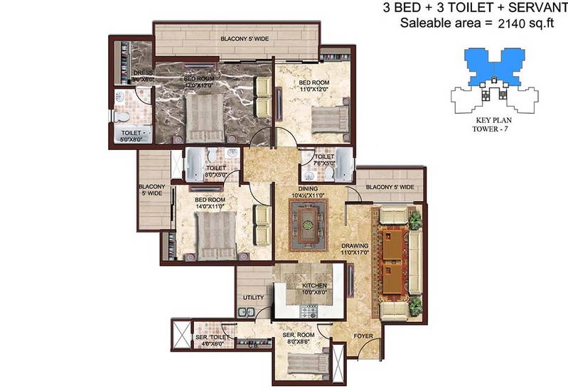 3 BHK 3bhk in Sector 76, Noida, Noida, Uttar Pradesh - 201301, Noida — photo 5