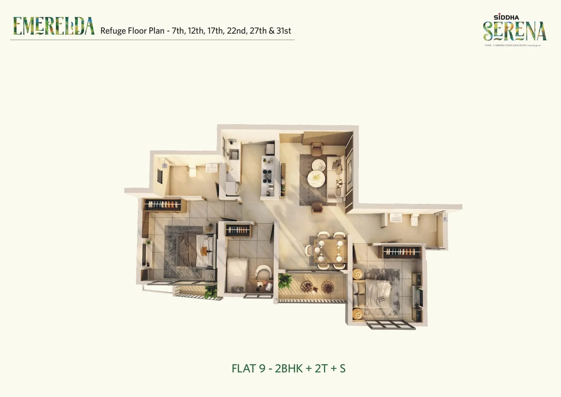 2 BHK residential in BT Road, Kolkata, West Bengal - 700090, Kolkata — photo 4